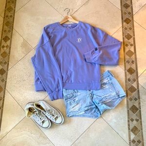 H&M light purple sweater.